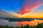 金燕湖夕阳