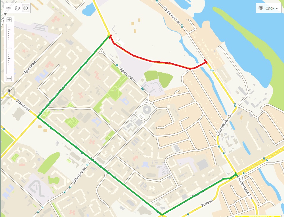 Схема перекрытия улицы Шаронова