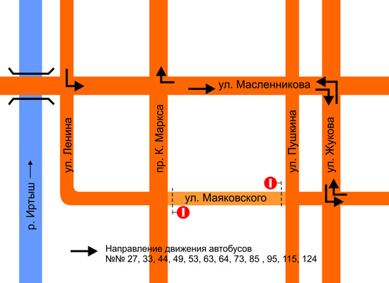 Указатель налево ленин. Где находится улица маяковского. Улица маяковского как доехать. Схема рынка калуга. Ижевск, ул.