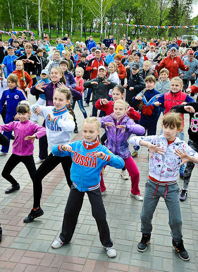 Массовая зарядка в Октябрьском округе