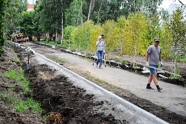Благоустройство сквера Дружбы народов. Омск