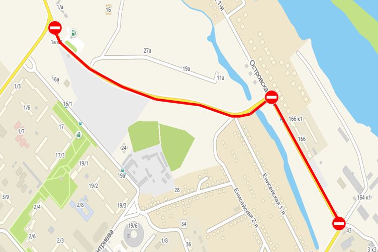  Схема перекрытия улицы Шаронова 