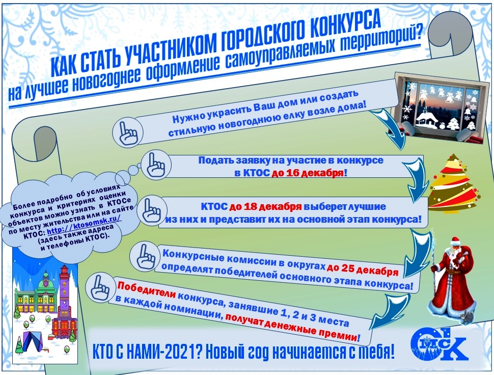 Ктосы омска сайт. Объявление конкурс новогоднее оформление придомовой территории. ТОС объявляет конкурс новогодний. КТОС Омск. Конкурс на новый год с символом объявляет ТОС.