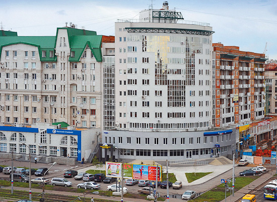 New bank offices and living blocks in Omsk