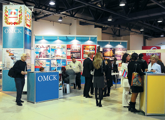 Omsk businessmen taking part in the exhibition in Moscow