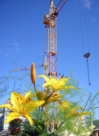 Construction time in Omsk