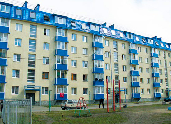 Old house after overhaul, Omsk