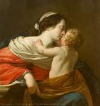 Simon Wue. Frankreich. Madonna mit dem Kleinkind. 1630. Die Leinwand, das Öl