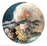 Wrubel M.A. Triptychon  „Blumen“ für die Villa von E.D. Dunker in Moskau. Gelbe Rosen. Der rechte Teil des Triptychons. 1894. Leinen, Öl