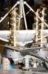 В музее представлены модели спутникового оборудования, космической и авиационной техники