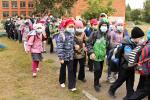 Ребята выходят на спортивную площадку
