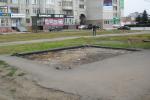 Вот такой «отпечаток» на улице Путилова