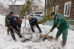 Снег и метель не помеха для сибирских озеленителей
