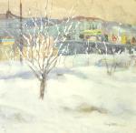 В.Н. Белан (1932–2002). Март. 1962. Бумага, смешанная техника; 35,0×35,0