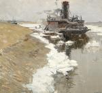 В.Н. Белов (1923–1998). Ледоход.1964. Холст, масло; 65,0×69,0