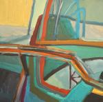 Индустриальный ландшафт.1989. Бумага, гуашь