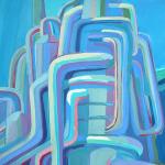 Ритм колонны. 1989. Бумага, гуашь