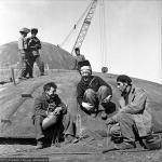 Строительство нефтезавода. Установка АВТ. 1950-е