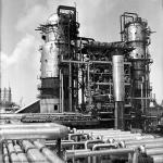 Строительство нефтезавода. Установка АВТ. 1950-е