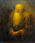 Сергей Козача. 1963 г.р. Старик. 1998. Холст на ДВП, масло