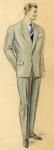 Эскиз мужского костюма к спектаклю «Владимирская горка». 1959. Бумага, акварель, гуашь