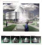 В. Десятов. Концептуальное предложение архитектурного решения генплана и здания планетария. 2011–2012. Планшет. Второе место в номинации «Архитектурный проект»