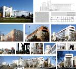 С. Хусаинов (руководитель проекта), Р. Махначёва (архитектор), М. Полюдова (гл. конструктор). Реконструкция здания Территориального органа Федеральной службы государственной статистики по Омской области. 2011. Планшет. Второе место в номинации «Реализованный архитектурный проект (постройка)»