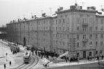 Трамваи на улице Лермонтова. 1979