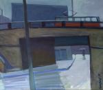 В.С. Калистратов (1954 г. р.). Одинокий прохожий. 1989. Бумага, гуашь