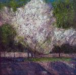 О. Кадикова. Весна на Нефтезаводской. 2013. Оргалит, масло. Третье место в номинации «Живопись»