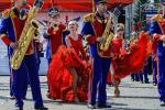 Зажигательное выступление новосибирского городского духового оркестра