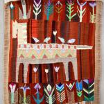 Надежда Артюшина, Дарья Захарова, Екатерина Иванова, Галина Чуянова, всем по 13 лет. «Мы пойдем с конем…». Гобелен. Педагог И.А. Лобова (ДШИ № 16)