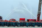 «Фонтан» в честь столетия советской пожарной охраны