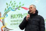 Первым из официальных лиц омичей поздравил и.о. мэра Омска Евгений Фомин