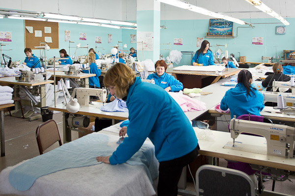 Baby clothes factory in Omsk