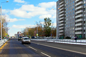 Обновлённая магистраль на улице 24-й Северной в Омске
