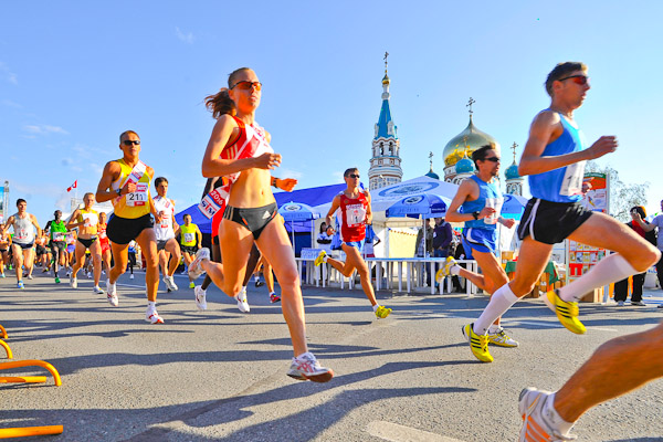 西伯利亚国际马拉松在鄂木斯克