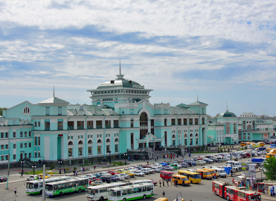 Bahnhof in Omsk 